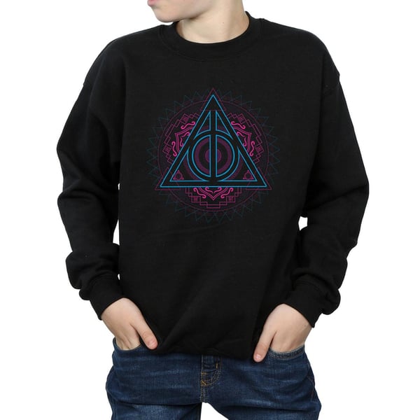 Harry Potter Boys Neon Deathly Hallows Sweatshirt