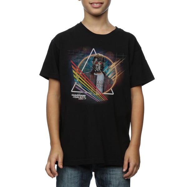 Marvel Boys Guardians Of The Galaxy Neon Star Lord Masked T-Shirt