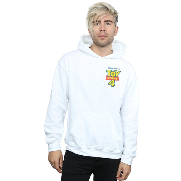 Disney Mens Toy Story 4 Logo Breast Print Hoodie