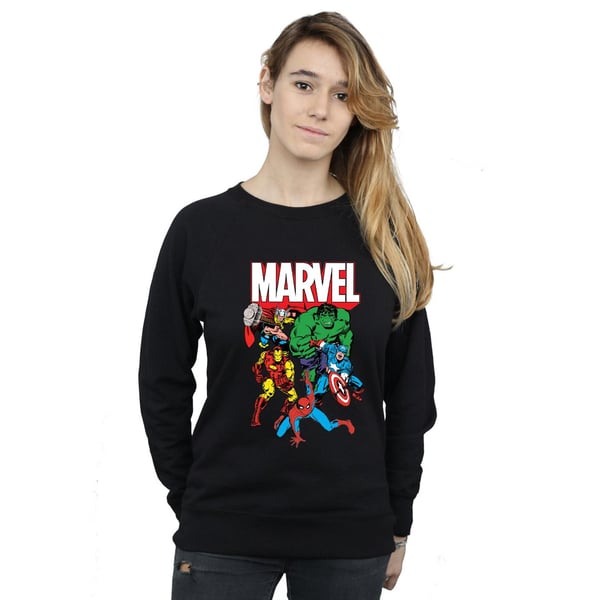 Marvel Comics Sweatshirt til kvinder/damer med gruppeskud
