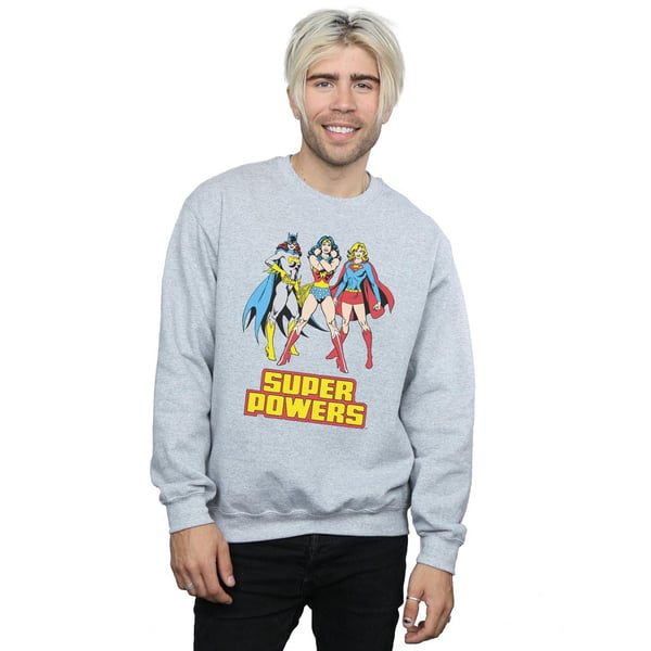 DC Comics Mens Wonder Woman Super Power Group Sweatshirt