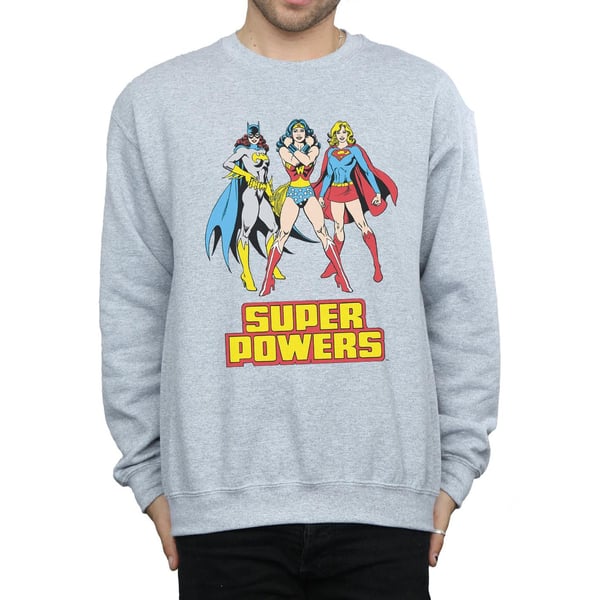 DC Comics Mens Wonder Woman Super Power Group Sweatshirt
