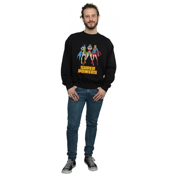 DC Comics Mens Wonder Woman Super Power Group Sweatshirt
