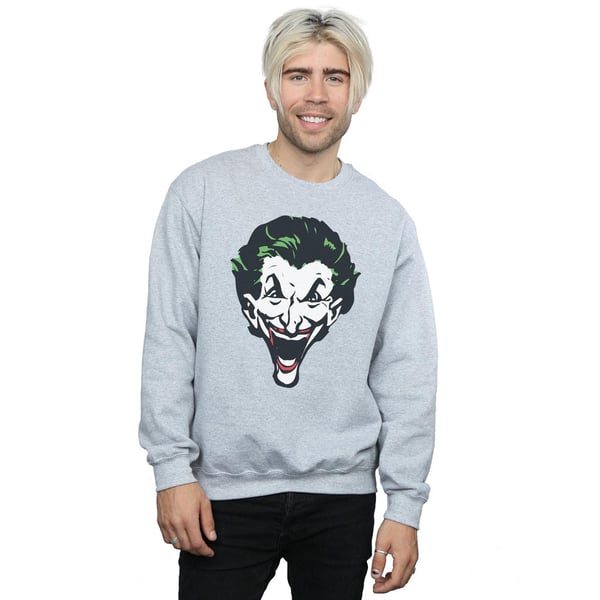 DC Comics Mens The Joker Big Face Sweatshirt