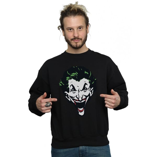DC Comics Mens The Joker Big Face Sweatshirt