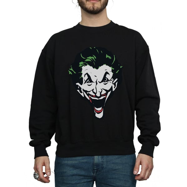 DC Comics Mens The Joker Big Face Sweatshirt