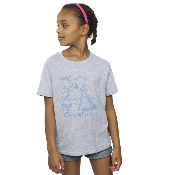 Disney Girls Frozen Magic Christmas Cotton T-Shirt