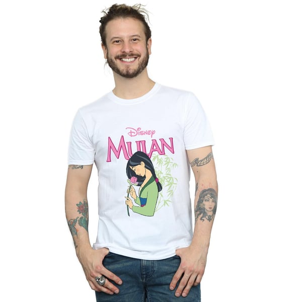 Disney Mens Mulan Pink Magnolia T-Shirt