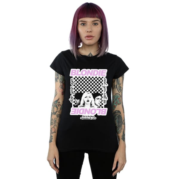 Blondie Womens/Ladies Checked Eat To The Beat Cotton T-Shirt