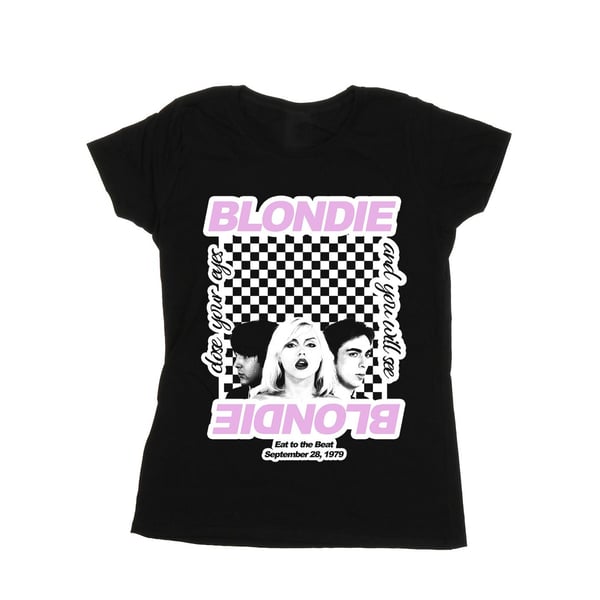 Blondie Naisten Ruudullinen Eat To The Beat Puuvilla T-paita