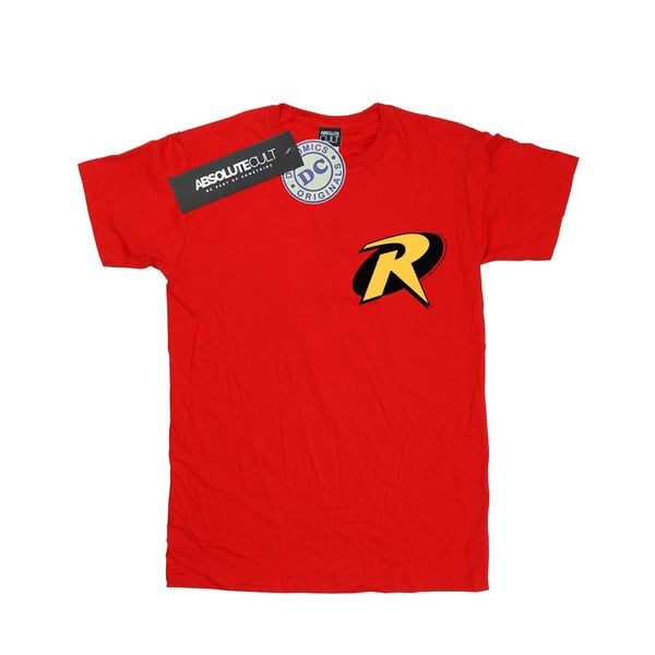 DC Comics Dam/Kvinnor Batman Robin Logotyp Bomull Boyfriend T-Shirt