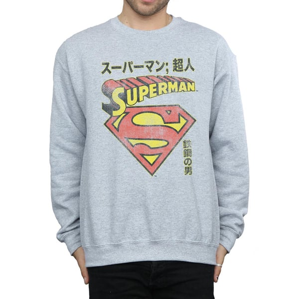 DC Comics Miesten Teräsmies Kilpi Collegepaita