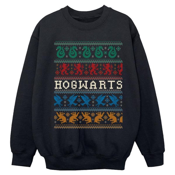 Harry Potter Pojkar Jul Fair Isle Hus Tröja
