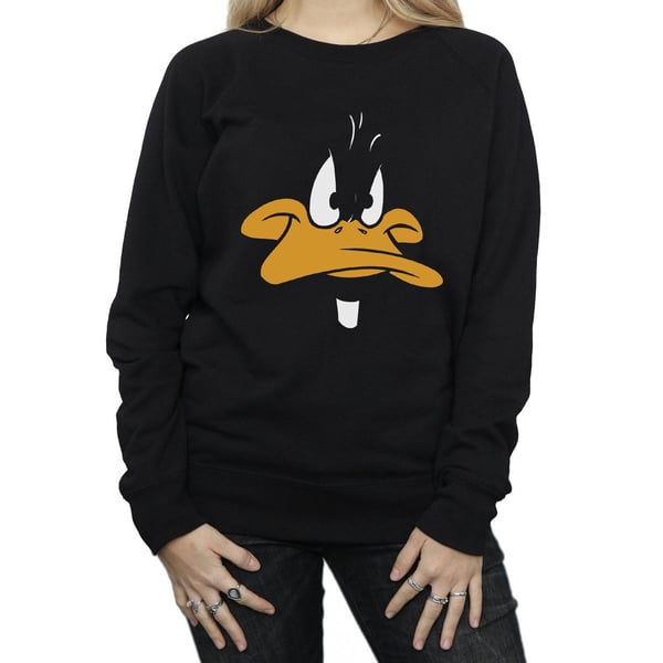 Looney Tunes Womens/Ladies Daffy Duck Face Sweatshirt