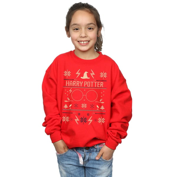 Harry Potter Girls Christmas Pattern Sweatshirt