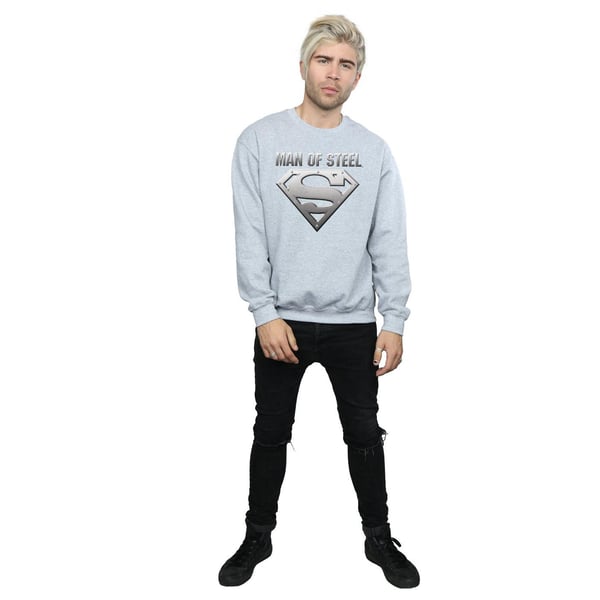 DC Comics Mens Superman Man Of Steel Shield Sweatshirt