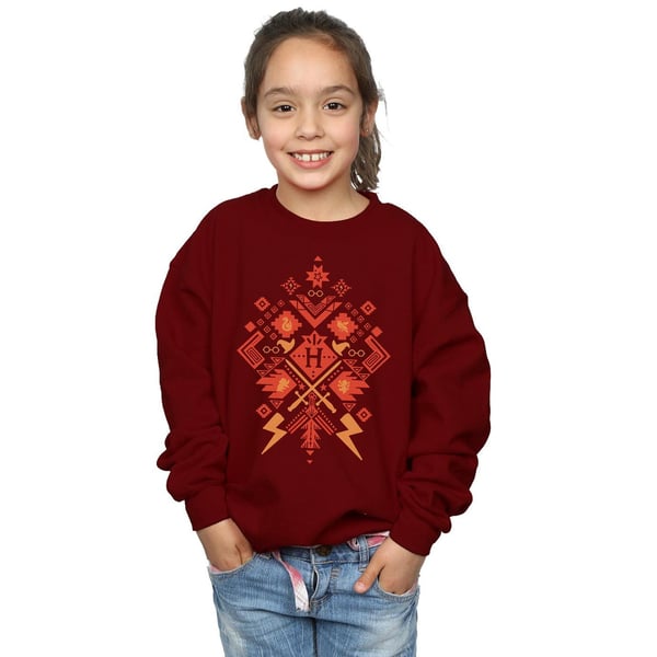 Harry Potter Girls Christmas Fair Isle Sweatshirt