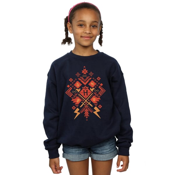 Harry Potter Girls Christmas Fair Isle Sweatshirt