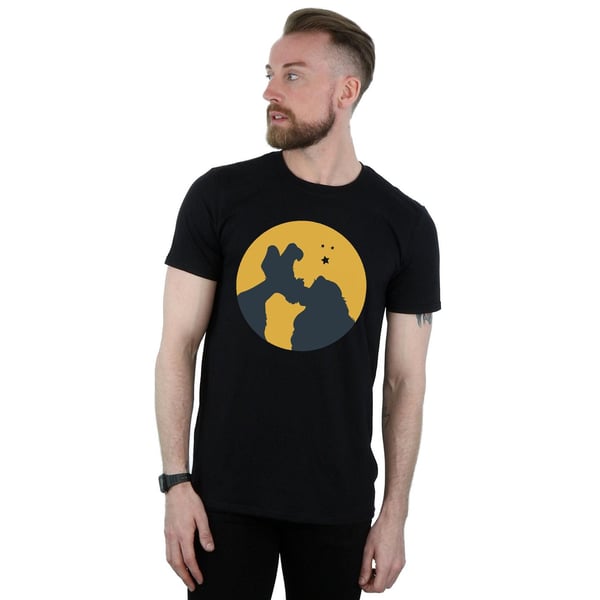 Disney Mens Lady And The Tramp Moonlight Kiss T-Shirt