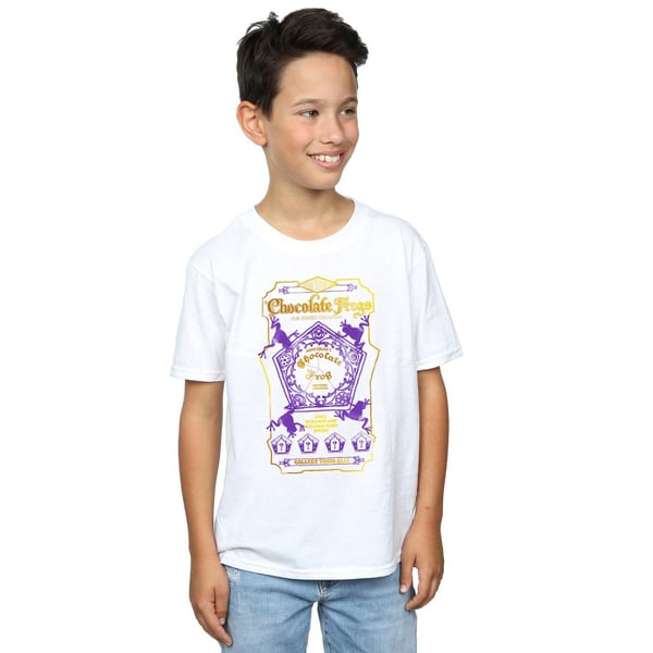 Harry Potter Pojkar Chokladgrodor Färgad Etikett T-Shirt