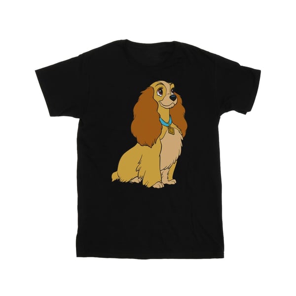 Disney Mens Lady And The Tramp Lady Spaghetti Heart T-Shirt