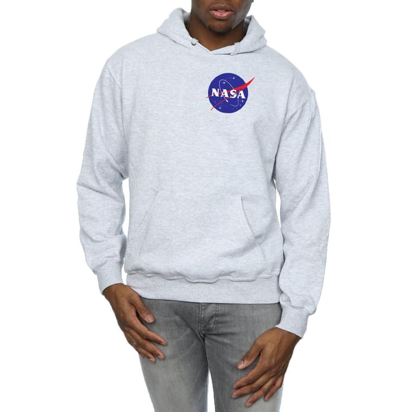 NASA Mens Classic Insignia Chest Logo Hoodie
