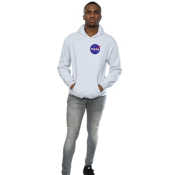NASA Mens Classic Insignia Chest Logo Hoodie