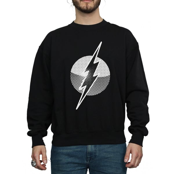 DC Comics Mens Flash Spot Logo Sweatshirt