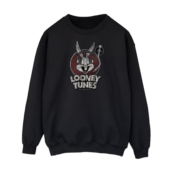 Looney Tunes Mens Bugs Bunny Circle Logo Sweatshirt