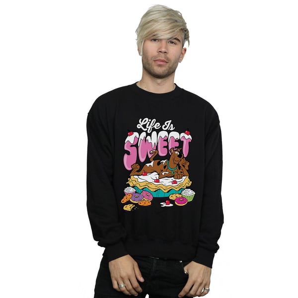 Scooby Doo Mens Life Is Sweet Sweatshirt