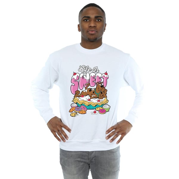 Scooby Doo Mens Life Is Sweet Sweatshirt