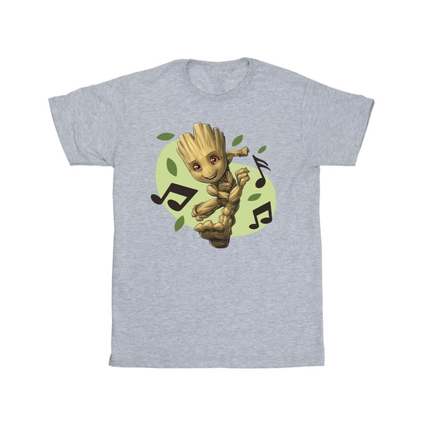 Marvel Girls Guardians Of The Galaxy Groot Musical Notes Cotton T-Shirt