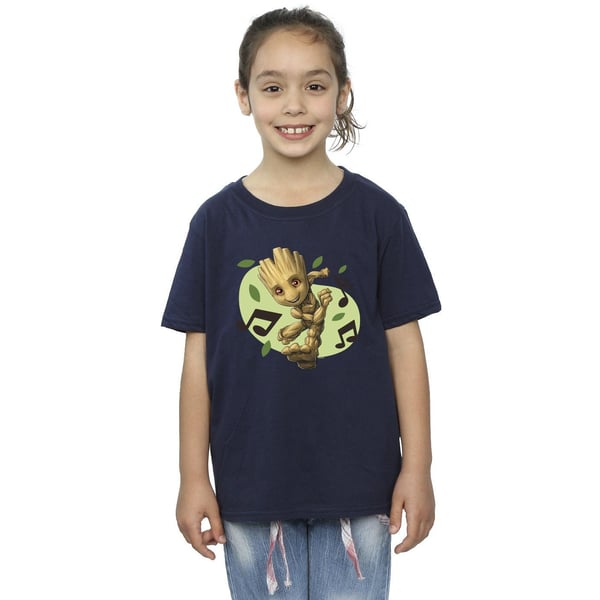 Marvel Girls Guardians Of The Galaxy Groot Musical Notes Cotton T-Shirt