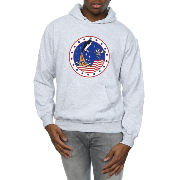 NASA Mens Classic Rocket 76 Hoodie