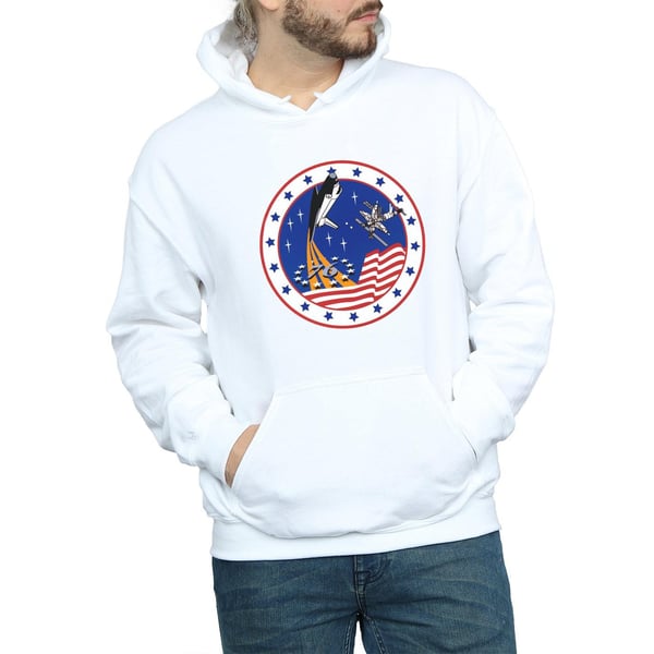 NASA Mens Classic Rocket 76 Hoodie