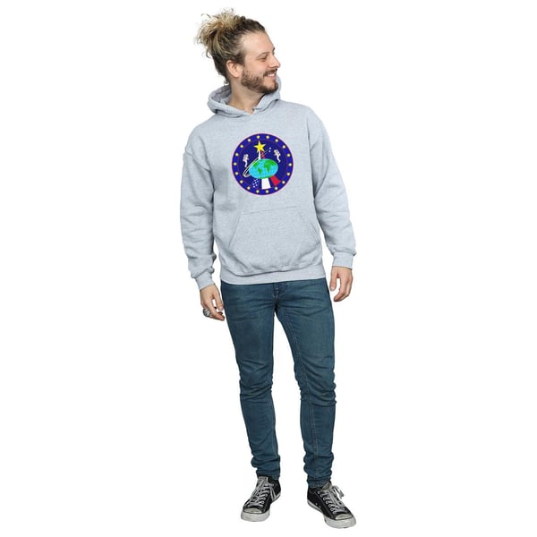 NASA Mens Classic Globe Astronauts Hoodie