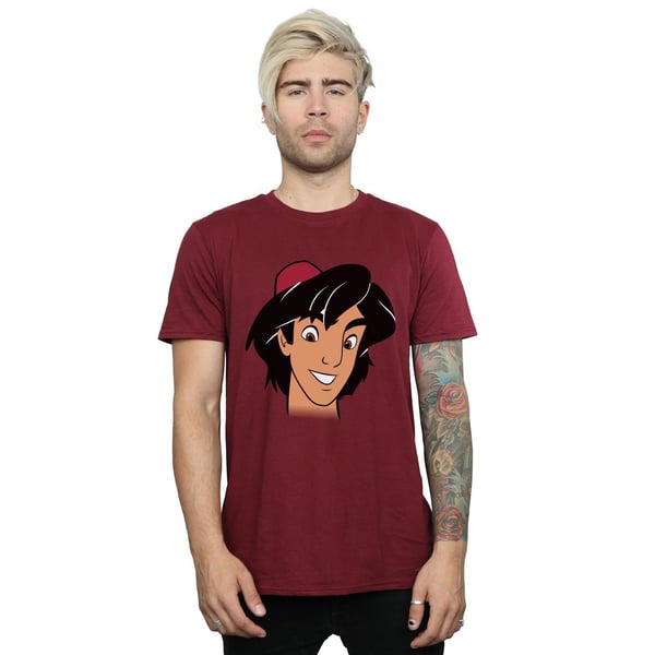 Disney Mens Aladdin Headshot T-Shirt