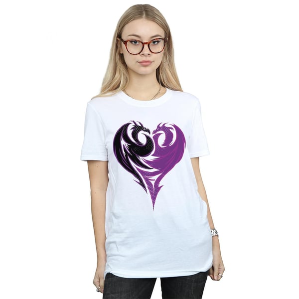 Disney Womens/Ladies The Descendants Dragon Heart Cotton Boyfriend T-Shirt