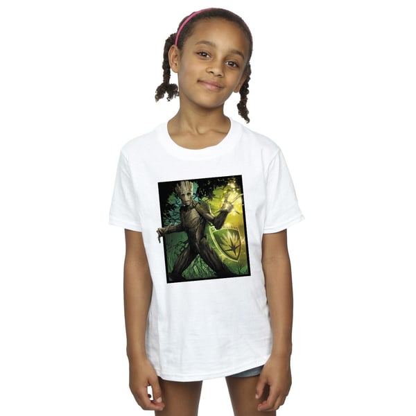 Marvel Girls Guardians Of The Galaxy Groot Forest Energy Cotton T-Shirt