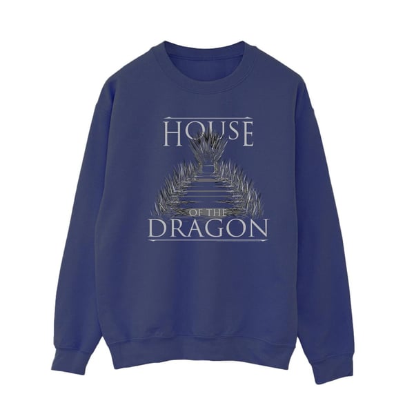 Game Of Thrones: House Of The Dragon Womens/Ladies Throne Text Sweatshirt