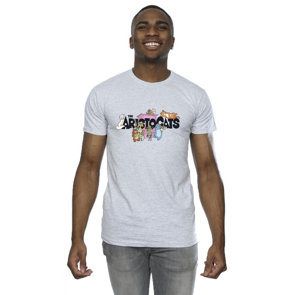 Disney Mens The Aristocats Music Logo T-Shirt