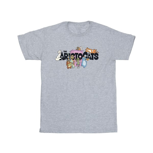 Disney Mens The Aristocats Music Logo T-Shirt