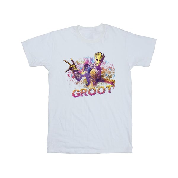 Marvel Girls Guardians Of The Galaxy Abstract Groot Cotton T-Shirt