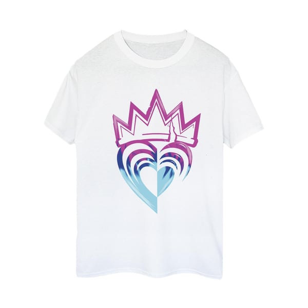 Disney Dam/Dam Descendants Rosa Krona Bomull Boyfriend T-Shirt