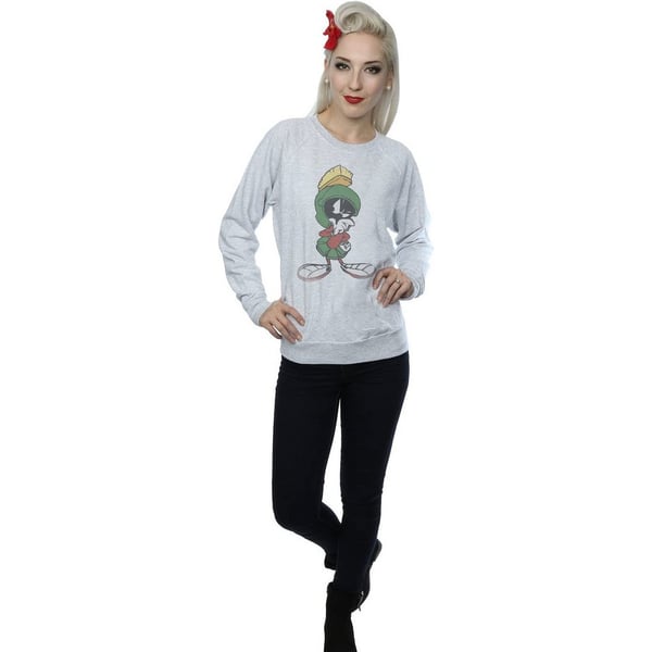 Looney Tunes Womens/Ladies Marvin The Martian Pose Heather Sweatshirt