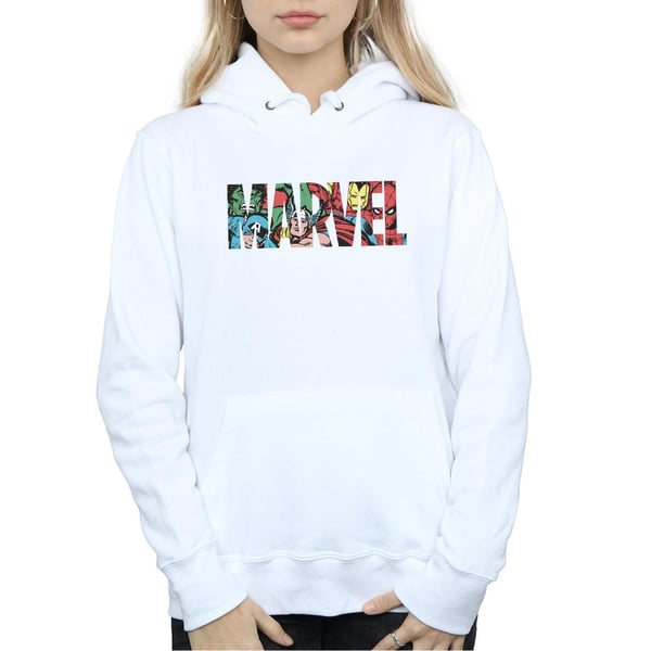 Marvel Comics Womens/Ladies Infill Logo Heather Hoodie