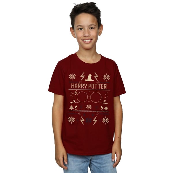 Harry Potter Boys Christmas Pattern T-Shirt