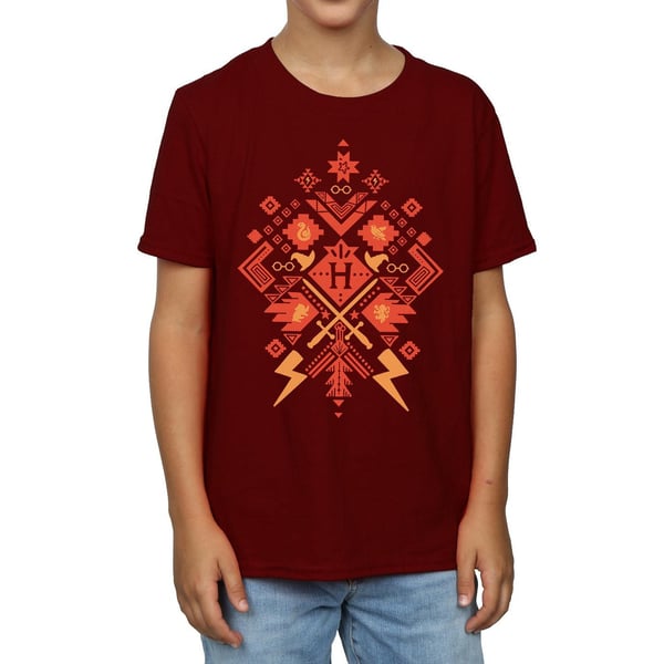 Harry Potter Boys Christmas Fair Isle T-Shirt