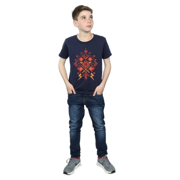 Harry Potter Boys Christmas Fair Isle T-Shirt