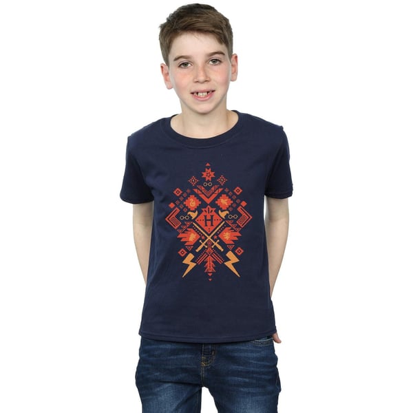 Harry Potter Boys Christmas Fair Isle T-Shirt